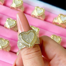 Load image into Gallery viewer, Heart 925 Chunky Ring