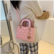 Load image into Gallery viewer, Cute Heart Pink Luxury Brand Tote bag