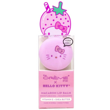 Load image into Gallery viewer, The Crème Shop x Hello Kitty Macaron Lip Balm - Strawberry Rose Latte or Strawberry Banana