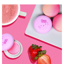 Load image into Gallery viewer, The Crème Shop x Hello Kitty Macaron Lip Balm - Strawberry Rose Latte or Strawberry Banana
