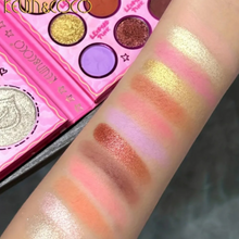 Load image into Gallery viewer, KEVIN&COCO 13colour pink leopard girl eyeshadow palette Hongxuan Cosmetics