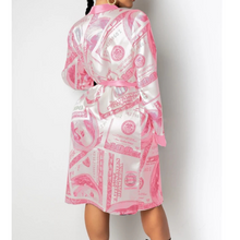 Load image into Gallery viewer, Sexy Women's Dollars Money Print Silky Robes