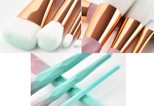 Load image into Gallery viewer, 7 Pc Diamond Makeup Brush set