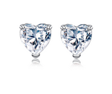 Load image into Gallery viewer, Beautiful Heart 925 Sterling Sliver Earrings