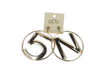 Load image into Gallery viewer, N5 Hoop Earrings