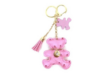 Load image into Gallery viewer, Bear LV Inspired Key Chaim