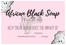Load image into Gallery viewer, Pink African Black Soap Face and Body Set