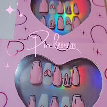 Load image into Gallery viewer, Pink In Love Press On Nails
