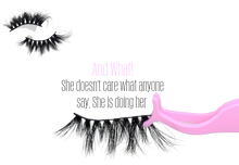Load image into Gallery viewer, Pink With Attitude Eyelash Collection "And What "
