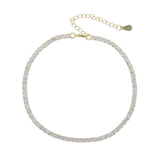 Load image into Gallery viewer, CZ Cubic Zirconia Tennis Chain Anklet
