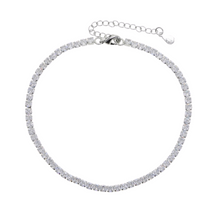 Load image into Gallery viewer, CZ Cubic Zirconia Tennis Chain Anklet
