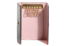 Load image into Gallery viewer, Luxury Pink LV Inspired Key Wallet
