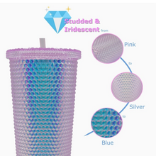 Load image into Gallery viewer, STUDDED Holographic Tumbler
