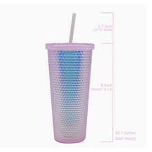 Load image into Gallery viewer, STUDDED Holographic Tumbler
