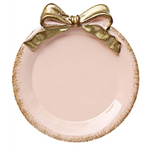 Load image into Gallery viewer, CUTE GOLD BOW CERAMIC Round TRAY
