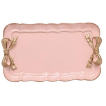 Load image into Gallery viewer, CUTE GOLD BOW CERAMIC Square TRAY
