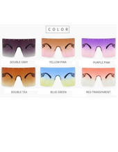 Load image into Gallery viewer, You Can't See Me! Oversize Celebrity Inspired Sun Glasses
